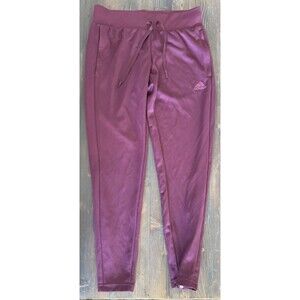 Adidas Men's Sweatpants Maroon Small Fitness Activewear Preowned
